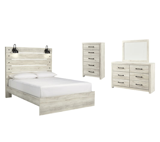 Cambeck Queen Panel Bed with Mirrored Dresser and Chest JB's Furniture  Home Furniture, Home Decor, Furniture Store