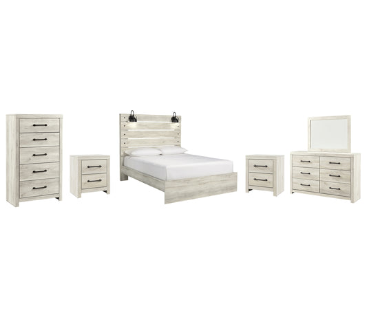 Cambeck Queen Panel Bed with Mirrored Dresser, Chest and 2 Nightstands JB's Furniture  Home Furniture, Home Decor, Furniture Store