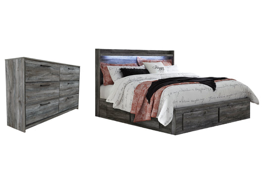 Baystorm King Panel Bed with 4 Storage Drawers with Dresser JB's Furniture  Home Furniture, Home Decor, Furniture Store