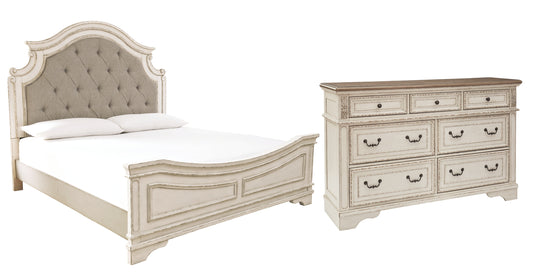 Realyn California King Upholstered Panel Bed with Dresser JB's Furniture  Home Furniture, Home Decor, Furniture Store