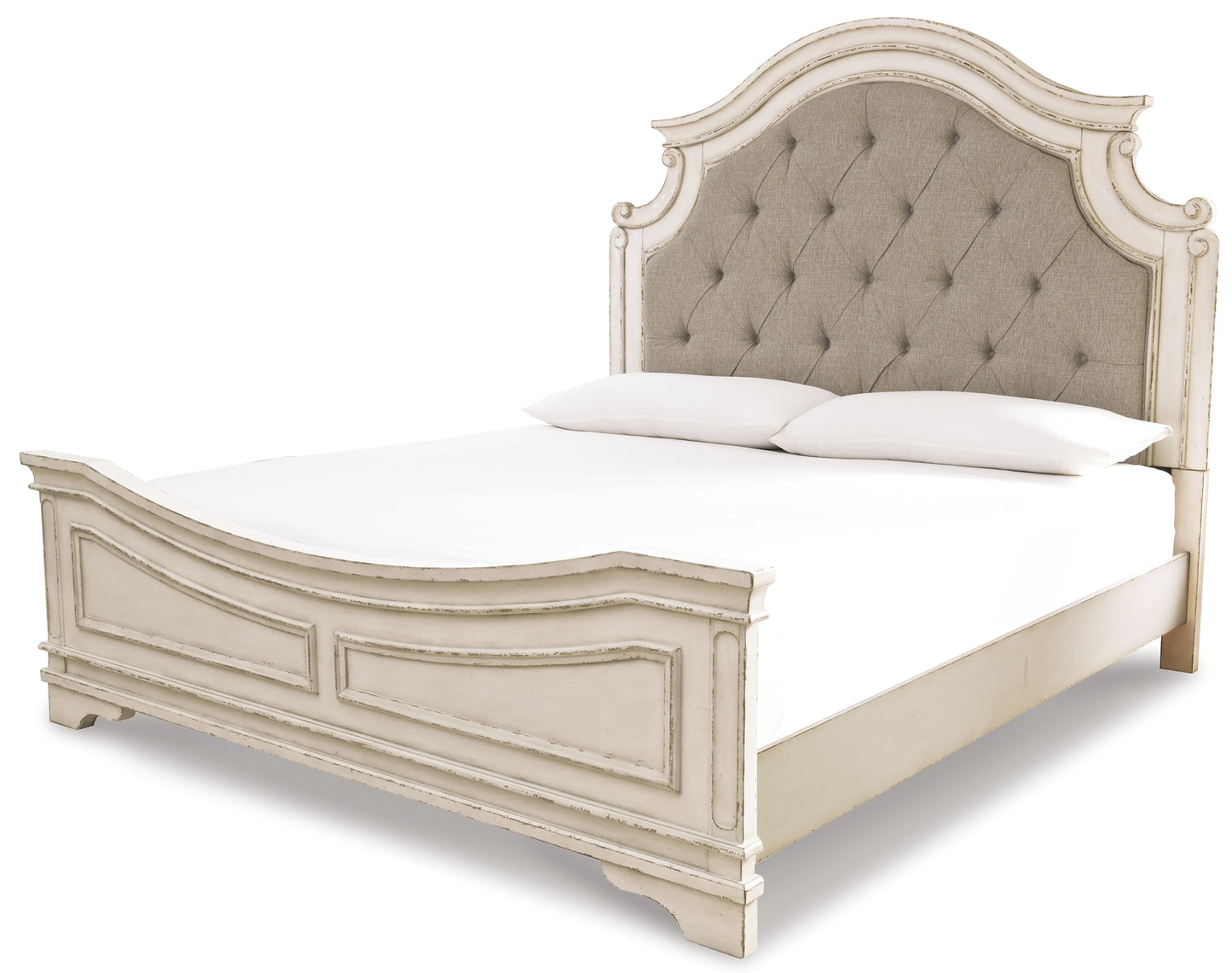 Realyn Queen Upholstered Panel Bed with Mirrored Dresser, Chest and 2 Nightstands JB's Furniture  Home Furniture, Home Decor, Furniture Store
