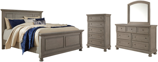 Lettner Queen Panel Bed with Mirrored Dresser and 2 Nightstands JB's Furniture  Home Furniture, Home Decor, Furniture Store