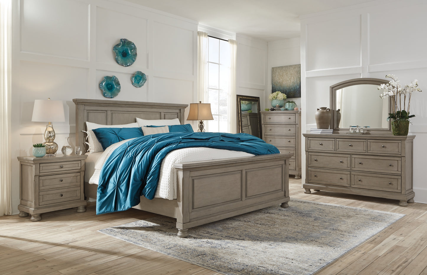 Lettner Queen Panel Bed with Dresser JB's Furniture  Home Furniture, Home Decor, Furniture Store