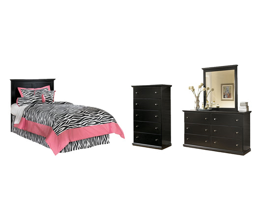 Maribel Twin Panel Headboard with Mirrored Dresser and Chest JB's Furniture  Home Furniture, Home Decor, Furniture Store