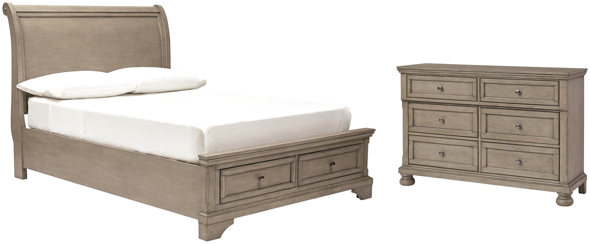 Lettner Full Sleigh Bed with Dresser JB's Furniture  Home Furniture, Home Decor, Furniture Store