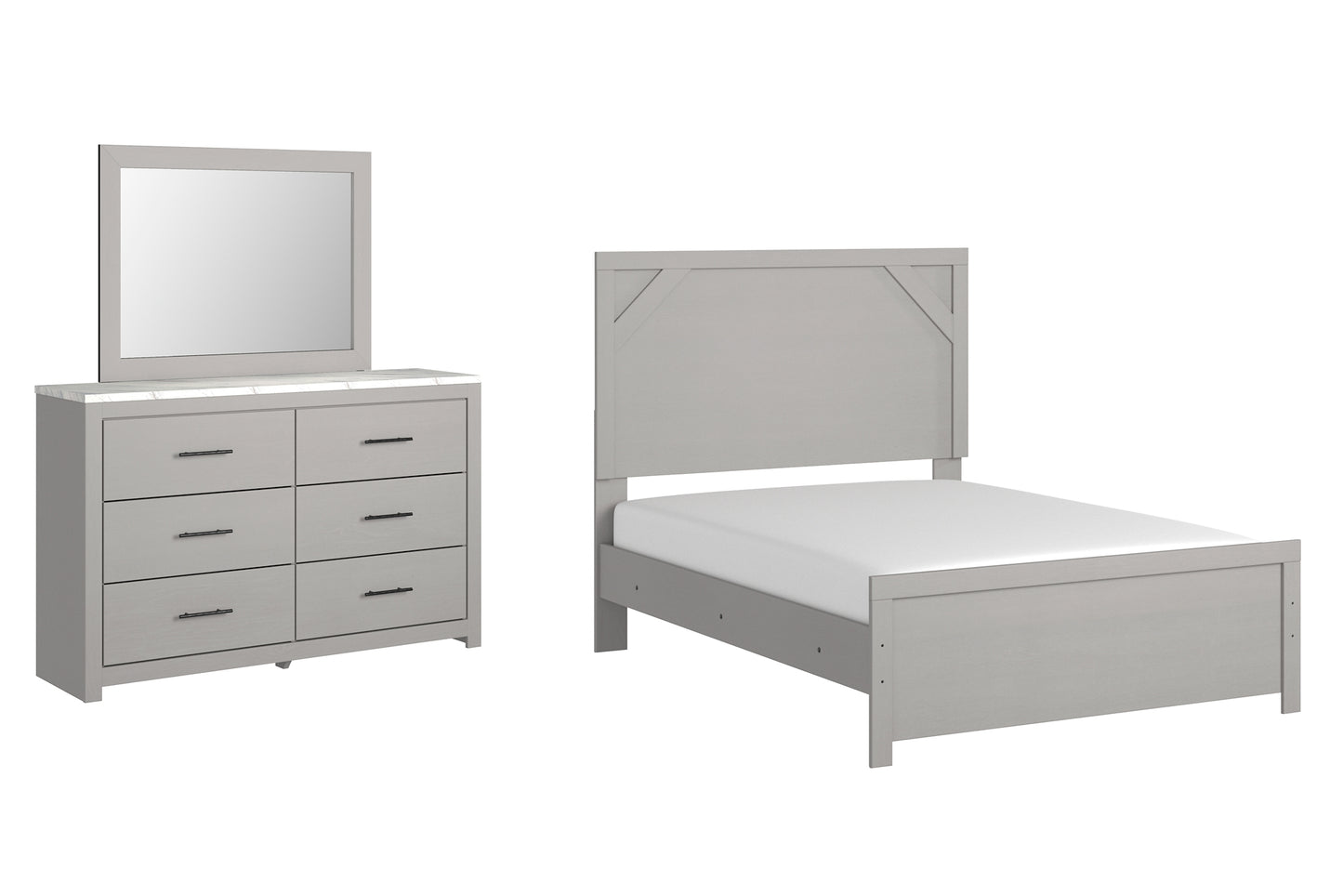 Cottonburg Full Panel Bed with Mirrored Dresser JB's Furniture  Home Furniture, Home Decor, Furniture Store