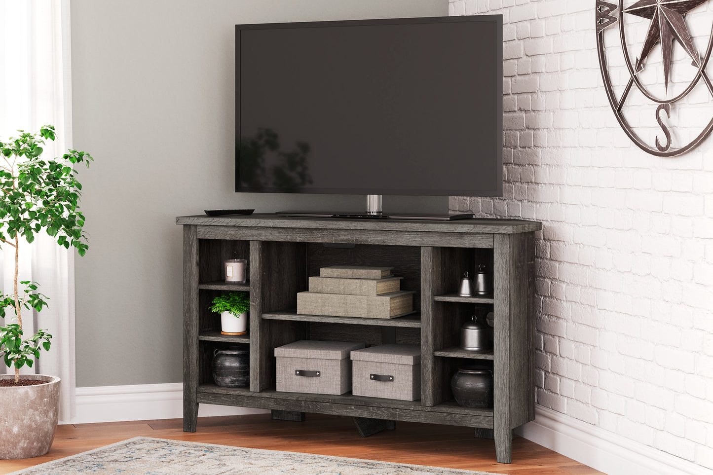Arlenbry Corner TV Stand/Fireplace OPT JB's Furniture  Home Furniture, Home Decor, Furniture Store