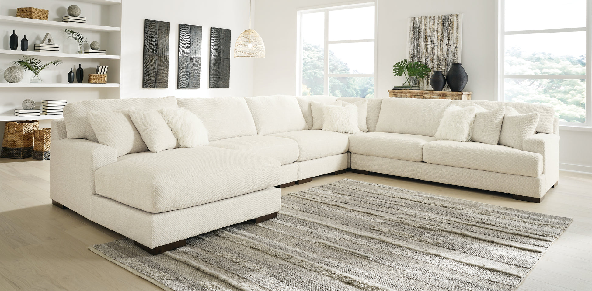 Zada 5-Piece Sectional with Chaise JB's Furniture Furniture, Bedroom, Accessories