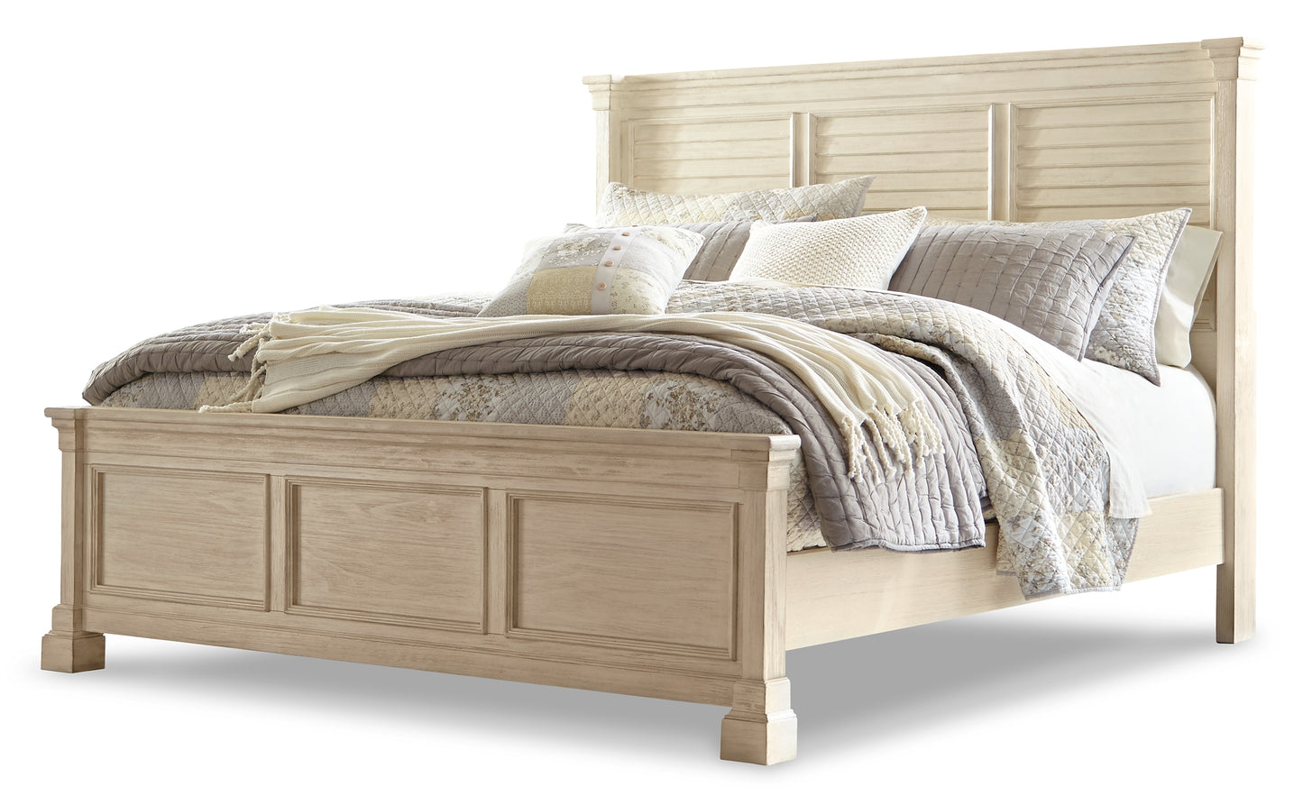 Bolanburg California King Panel Bed with Mirrored Dresser JB's Furniture  Home Furniture, Home Decor, Furniture Store