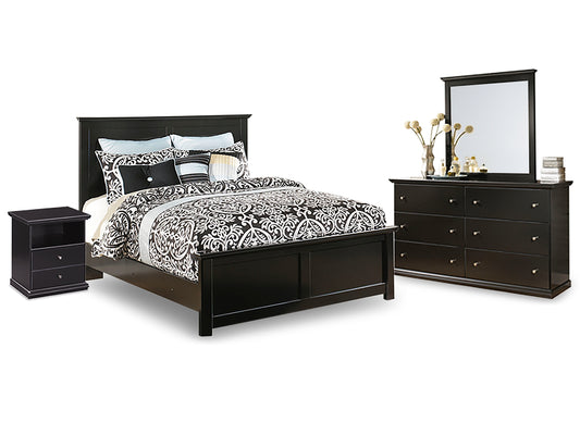 Maribel Queen Panel Bed with Mirrored Dresser and Nightstand JB's Furniture  Home Furniture, Home Decor, Furniture Store
