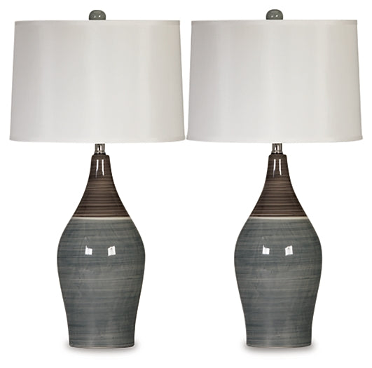 Niobe Ceramic Table Lamp (2/CN) JB's Furniture  Home Furniture, Home Decor, Furniture Store