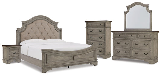 Lodenbay California King Panel Bed with Mirrored Dresser, Chest and Nightstand JB's Furniture  Home Furniture, Home Decor, Furniture Store