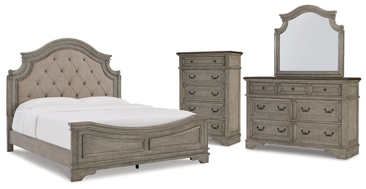 Lodenbay California King Panel Bed with Mirrored Dresser and Chest JB's Furniture  Home Furniture, Home Decor, Furniture Store