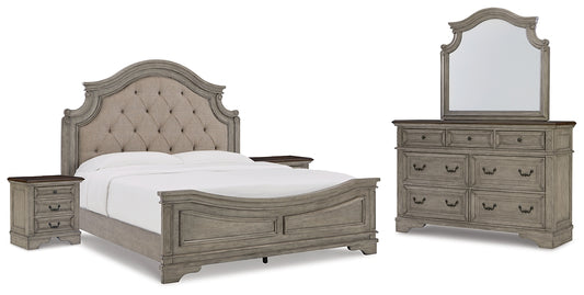 Lodenbay California King Panel Bed with Mirrored Dresser and 2 Nightstands JB's Furniture  Home Furniture, Home Decor, Furniture Store
