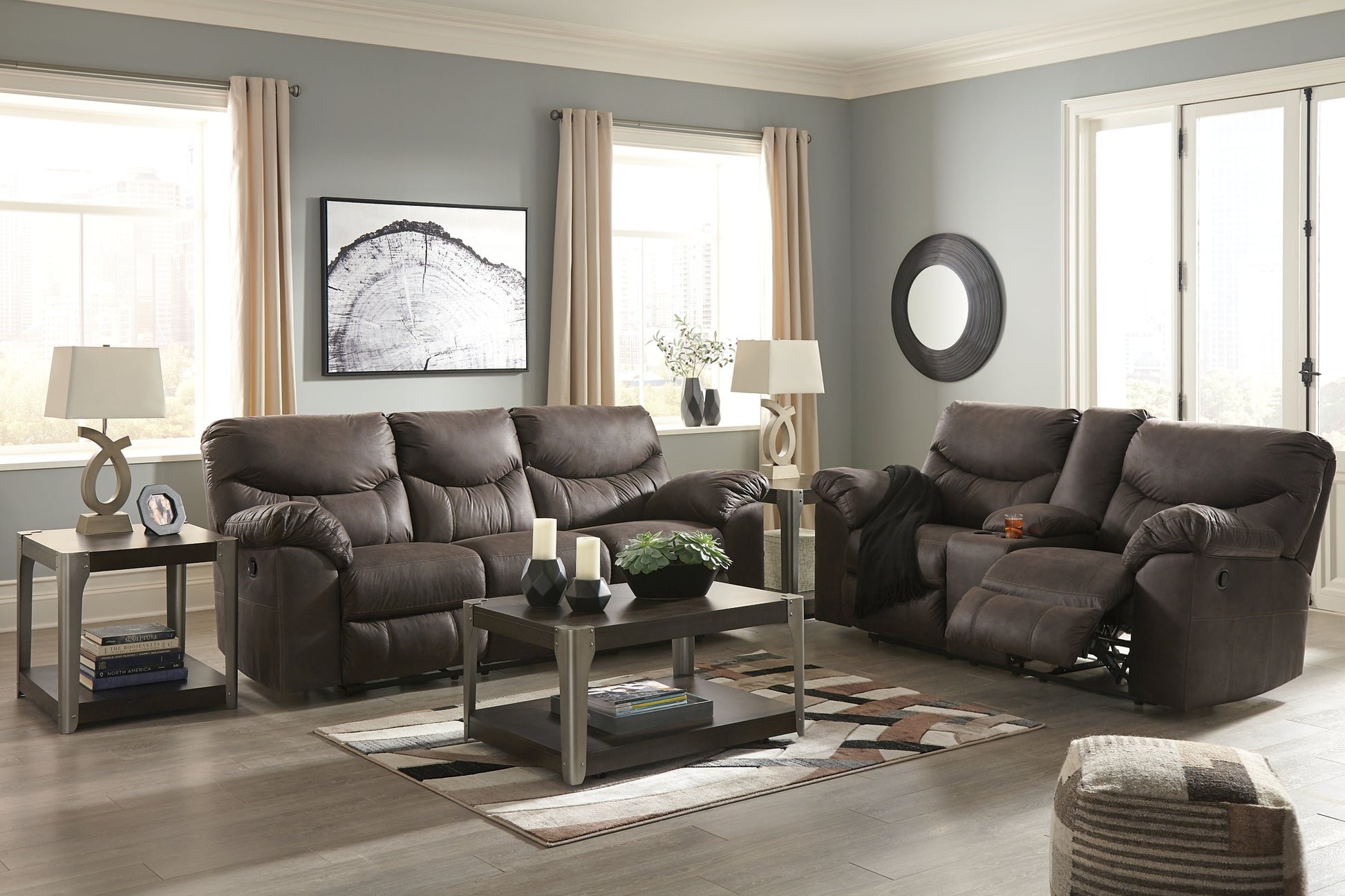Boxberg DBL Rec Loveseat w/Console JB's Furniture  Home Furniture, Home Decor, Furniture Store