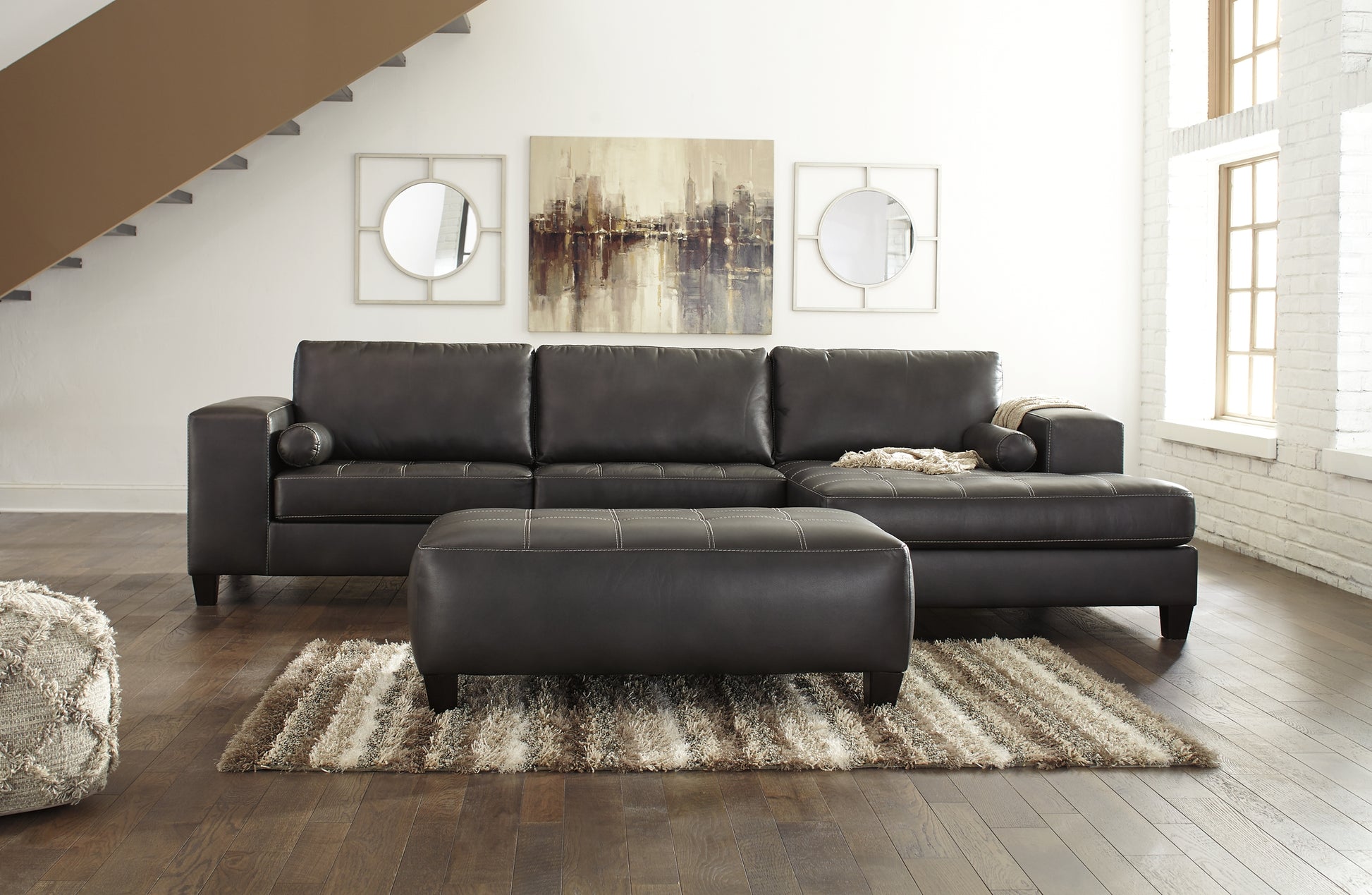 Nokomis 2-Piece Sectional with Ottoman JB's Furniture  Home Furniture, Home Decor, Furniture Store