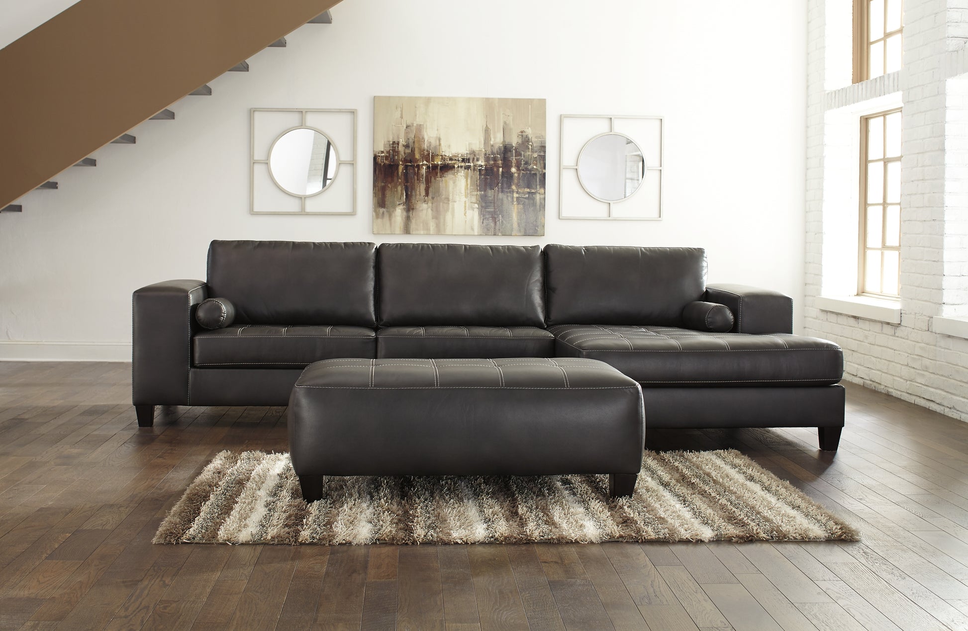 Nokomis 2-Piece Sectional with Ottoman JB's Furniture  Home Furniture, Home Decor, Furniture Store