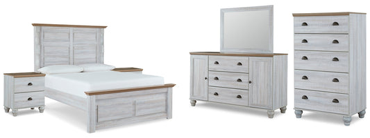 Haven Bay Queen Panel Bed with Mirrored Dresser, Chest and 2 Nightstands JB's Furniture  Home Furniture, Home Decor, Furniture Store