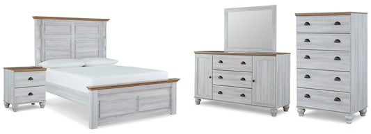 Haven Bay Queen Panel Bed with Mirrored Dresser, Chest and Nightstand JB's Furniture  Home Furniture, Home Decor, Furniture Store