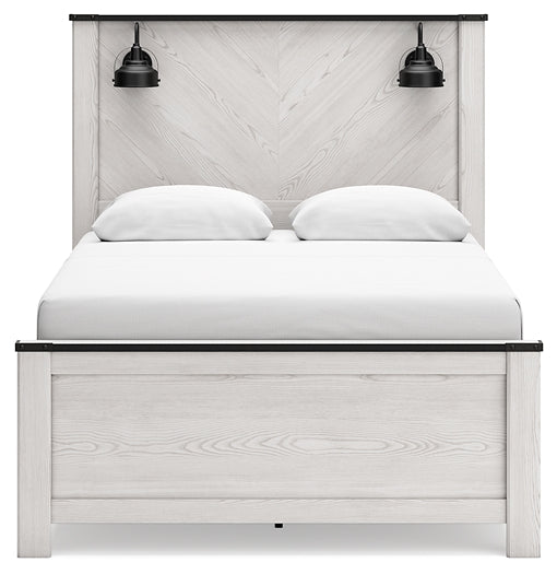 Schoenberg Queen Panel Bed with Mirrored Dresser JB's Furniture  Home Furniture, Home Decor, Furniture Store
