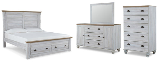 Haven Bay King Panel Storage Bed with Mirrored Dresser and Chest JB's Furniture  Home Furniture, Home Decor, Furniture Store