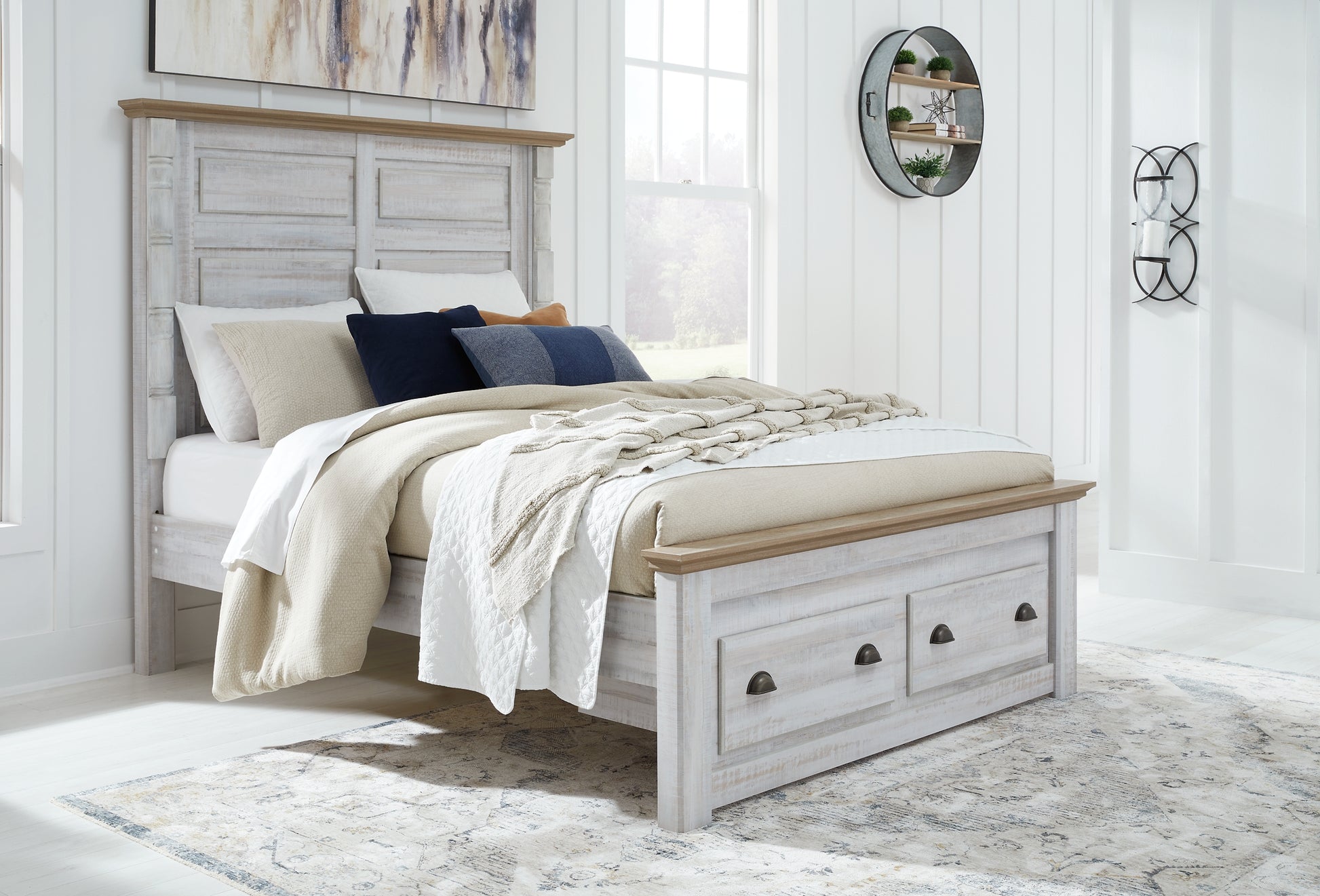 Haven Bay Queen Panel Storage Bed with Mirrored Dresser JB's Furniture  Home Furniture, Home Decor, Furniture Store