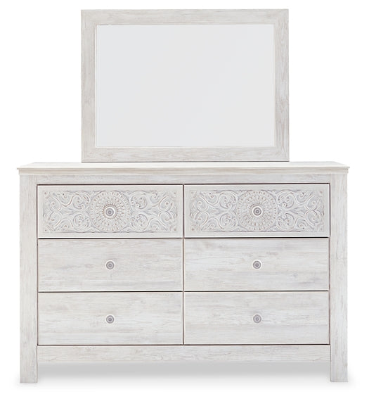 Paxberry Queen Panel Bed with Mirrored Dresser and Chest JB's Furniture  Home Furniture, Home Decor, Furniture Store