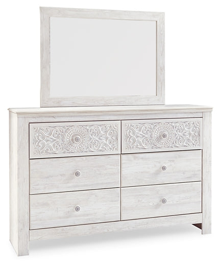 Paxberry Queen Panel Bed with Mirrored Dresser and 2 Nightstands JB's Furniture  Home Furniture, Home Decor, Furniture Store