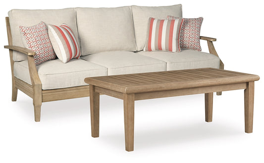 Clare View Outdoor Sofa with Coffee Table JB's Furniture Furniture, Bedroom, Accessories