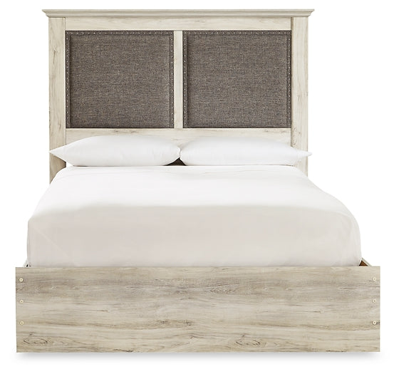 Cambeck Queen Upholstered Panel Bed with Mirrored Dresser, Chest and 2 Nightstands JB's Furniture  Home Furniture, Home Decor, Furniture Store