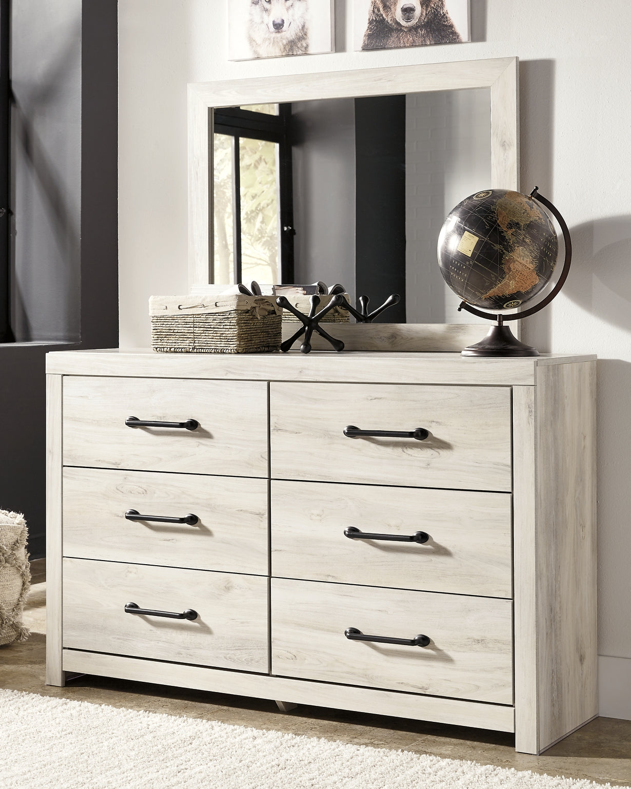 Cambeck Queen Upholstered Panel Bed with Mirrored Dresser, Chest and Nightstand JB's Furniture  Home Furniture, Home Decor, Furniture Store