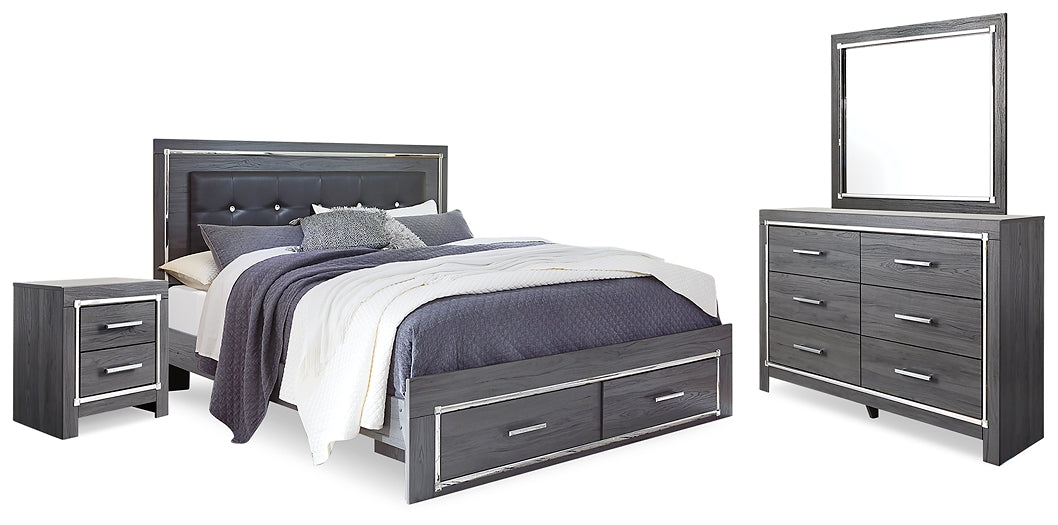 Lodanna Queen Panel Bed with Mirrored Dresser and Nightstand JB's Furniture  Home Furniture, Home Decor, Furniture Store