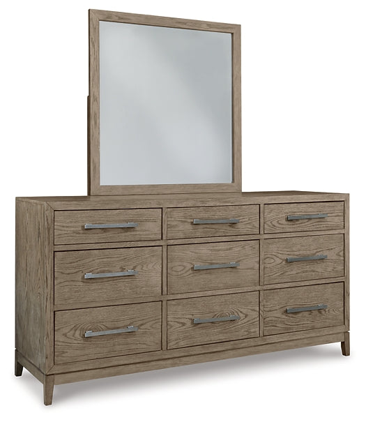Chrestner California King Panel Bed with Mirrored Dresser and Chest JB's Furniture  Home Furniture, Home Decor, Furniture Store