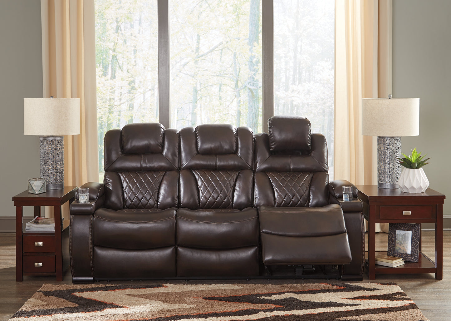 Warnerton PWR REC Sofa with ADJ Headrest JB's Furniture  Home Furniture, Home Decor, Furniture Store