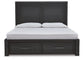 Foyland King Panel Storage Bed with Mirrored Dresser, Chest and 2 Nightstands JB's Furniture  Home Furniture, Home Decor, Furniture Store