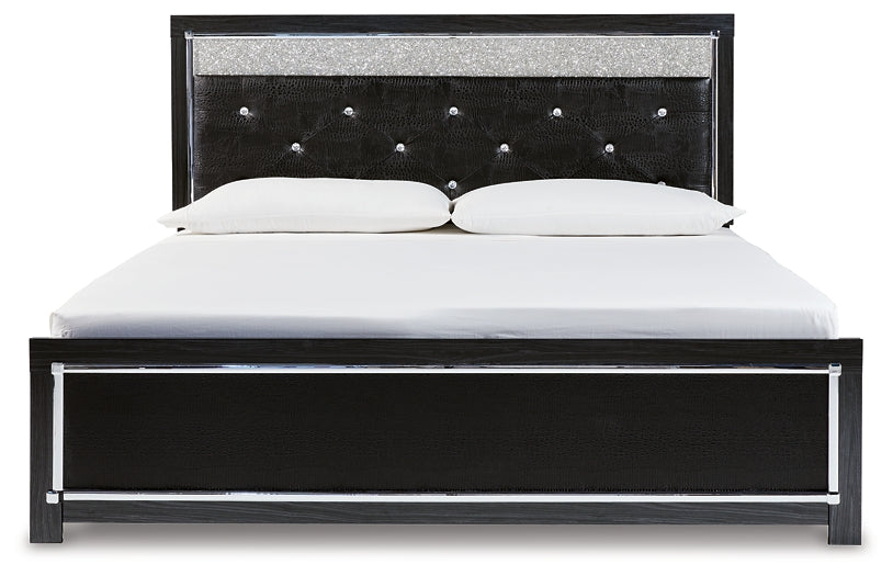 Kaydell King Upholstered Panel Bed with Mirrored Dresser, Chest and Nightstand JB's Furniture  Home Furniture, Home Decor, Furniture Store