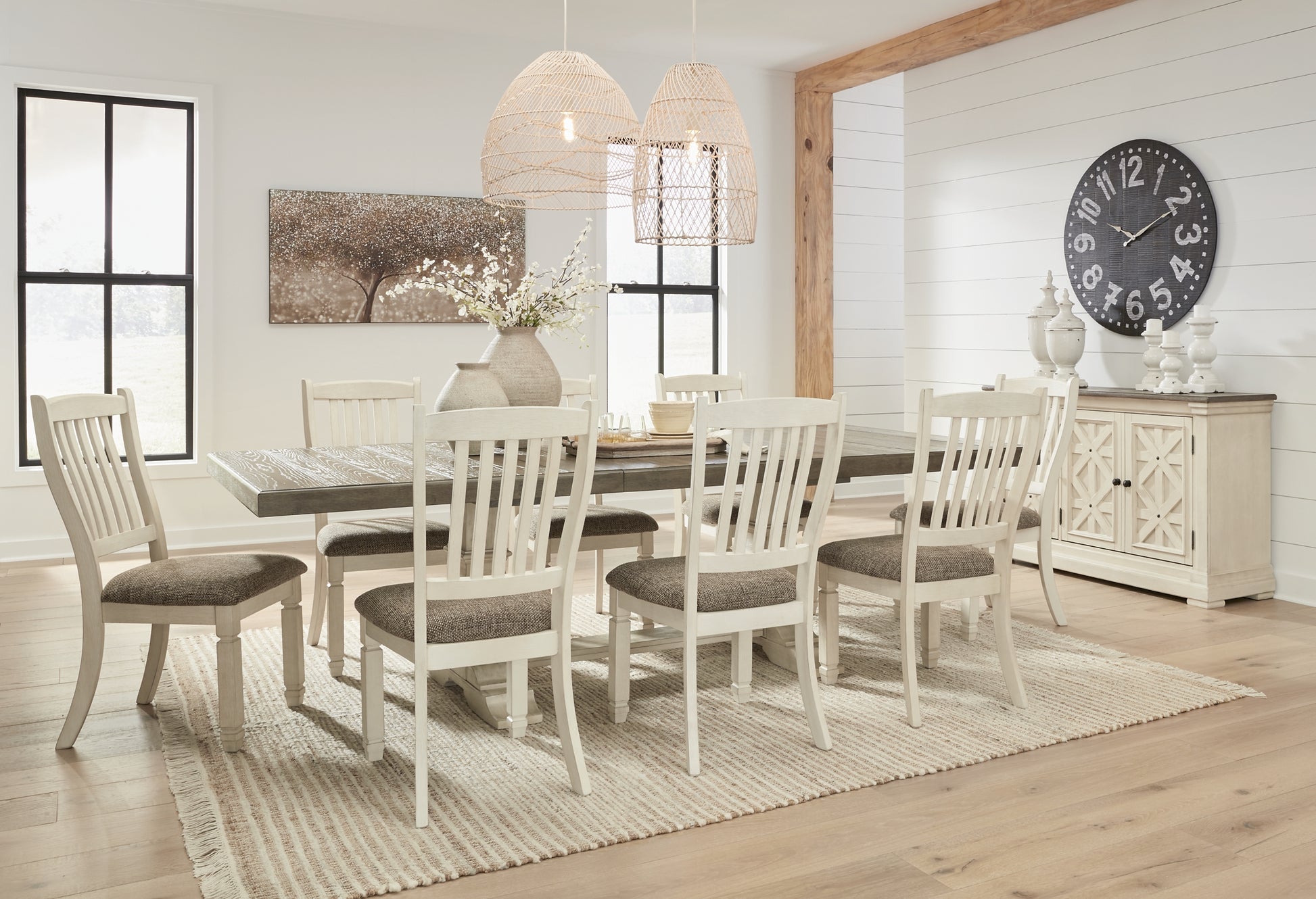 Bolanburg Dining Table and 8 Chairs with Storage JB's Furniture  Home Furniture, Home Decor, Furniture Store