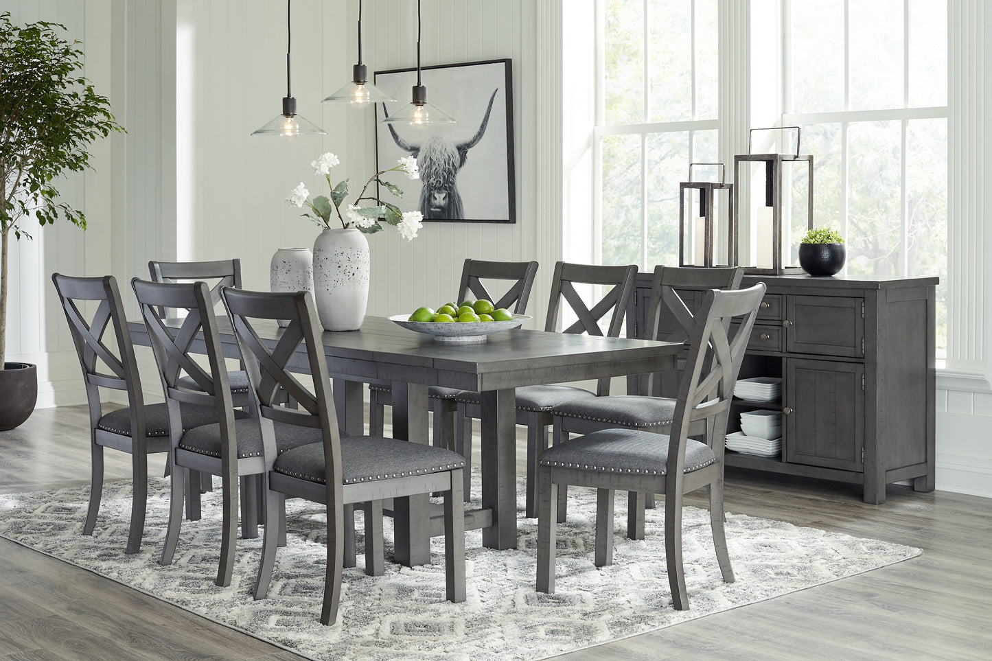 Myshanna Dining Table and 8 Chairs with Storage JB's Furniture  Home Furniture, Home Decor, Furniture Store