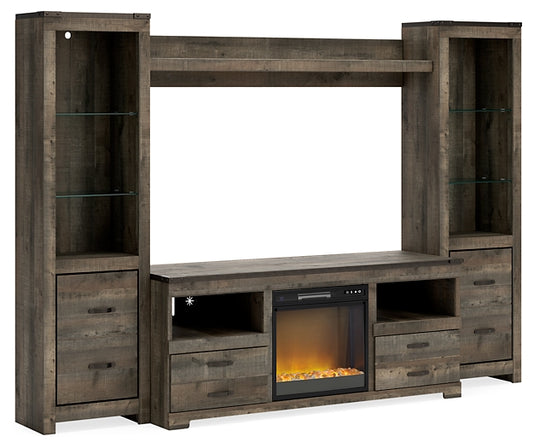 Trinell 4-Piece Entertainment Center with Electric Fireplace JB's Furniture  Home Furniture, Home Decor, Furniture Store