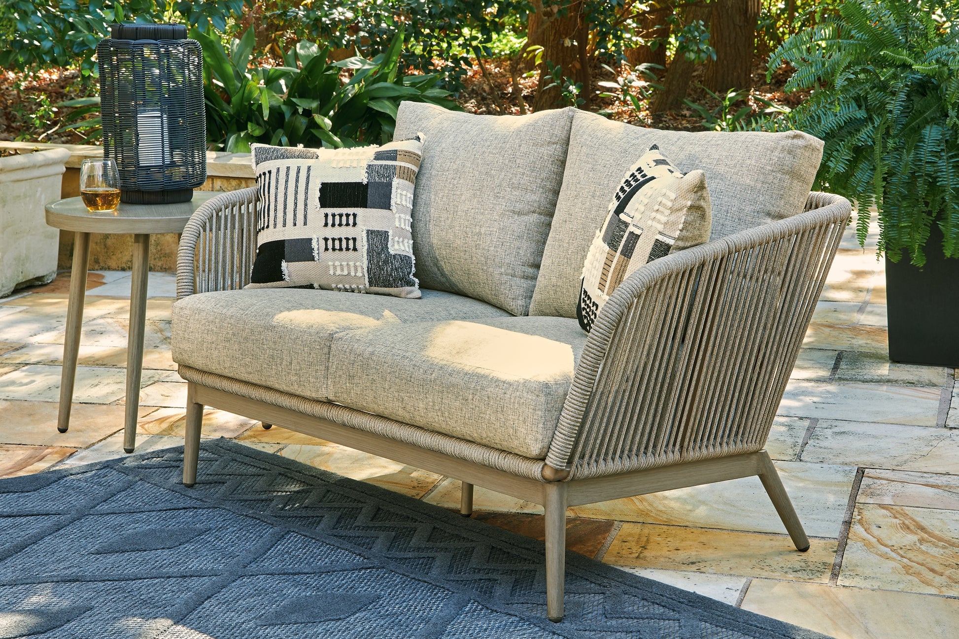 Swiss Valley Outdoor Sofa and Loveseat with 2 Lounge Chairs JB's Furniture Furniture, Bedroom, Accessories