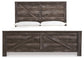 Wynnlow King Crossbuck Panel Bed with Mirrored Dresser and 2 Nightstands JB's Furniture  Home Furniture, Home Decor, Furniture Store