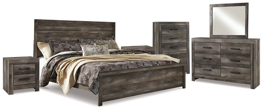 Wynnlow King Panel Bed with Mirrored Dresser, Chest and 2 Nightstands JB's Furniture  Home Furniture, Home Decor, Furniture Store