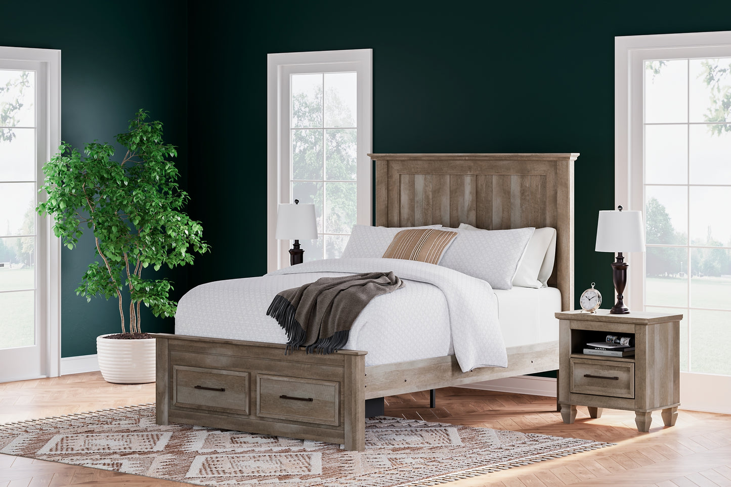 Yarbeck Queen Panel Bed with Storage JB's Furniture  Home Furniture, Home Decor, Furniture Store