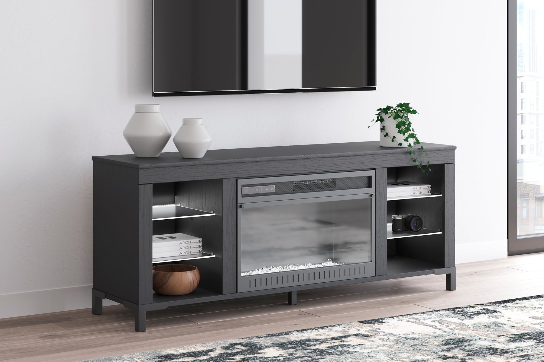 Cayberry TV Stand with Fireplace JB's Furniture  Home Furniture, Home Decor, Furniture Store