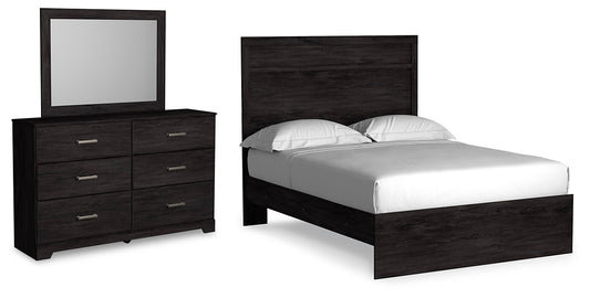 Belachime Full Panel Bed with Mirrored Dresser JB's Furniture  Home Furniture, Home Decor, Furniture Store
