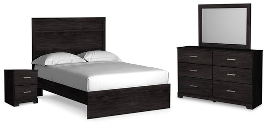 Belachime Full Panel Bed with Mirrored Dresser and Nightstand JB's Furniture  Home Furniture, Home Decor, Furniture Store