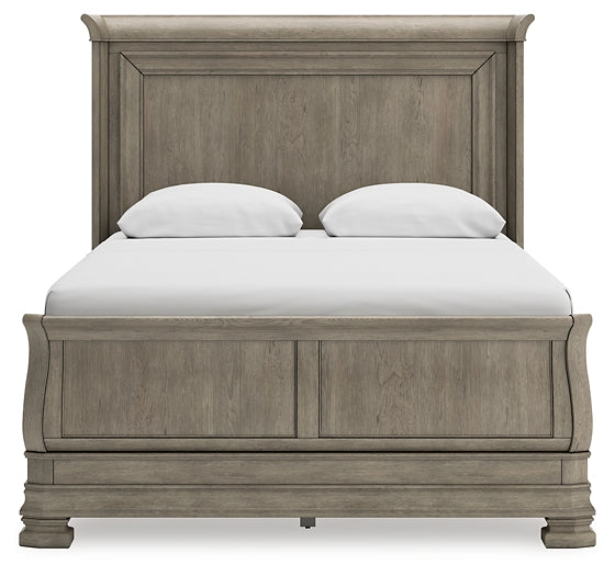 Lexorne Queen Sleigh Bed with Mirrored Dresser JB's Furniture  Home Furniture, Home Decor, Furniture Store