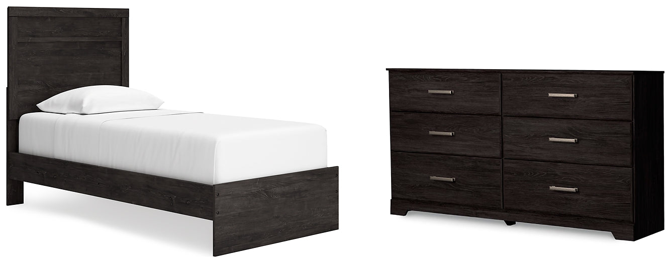 Belachime Twin Panel Bed with Dresser JB's Furniture  Home Furniture, Home Decor, Furniture Store