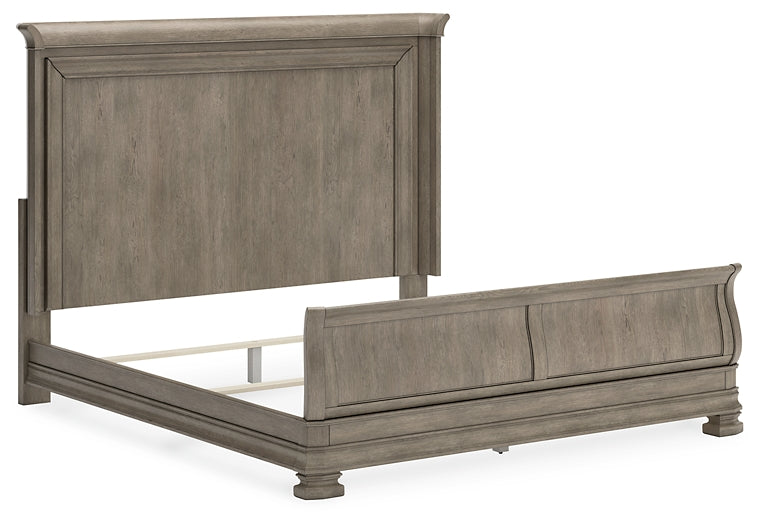 Lexorne King Sleigh Bed with Mirrored Dresser JB's Furniture  Home Furniture, Home Decor, Furniture Store