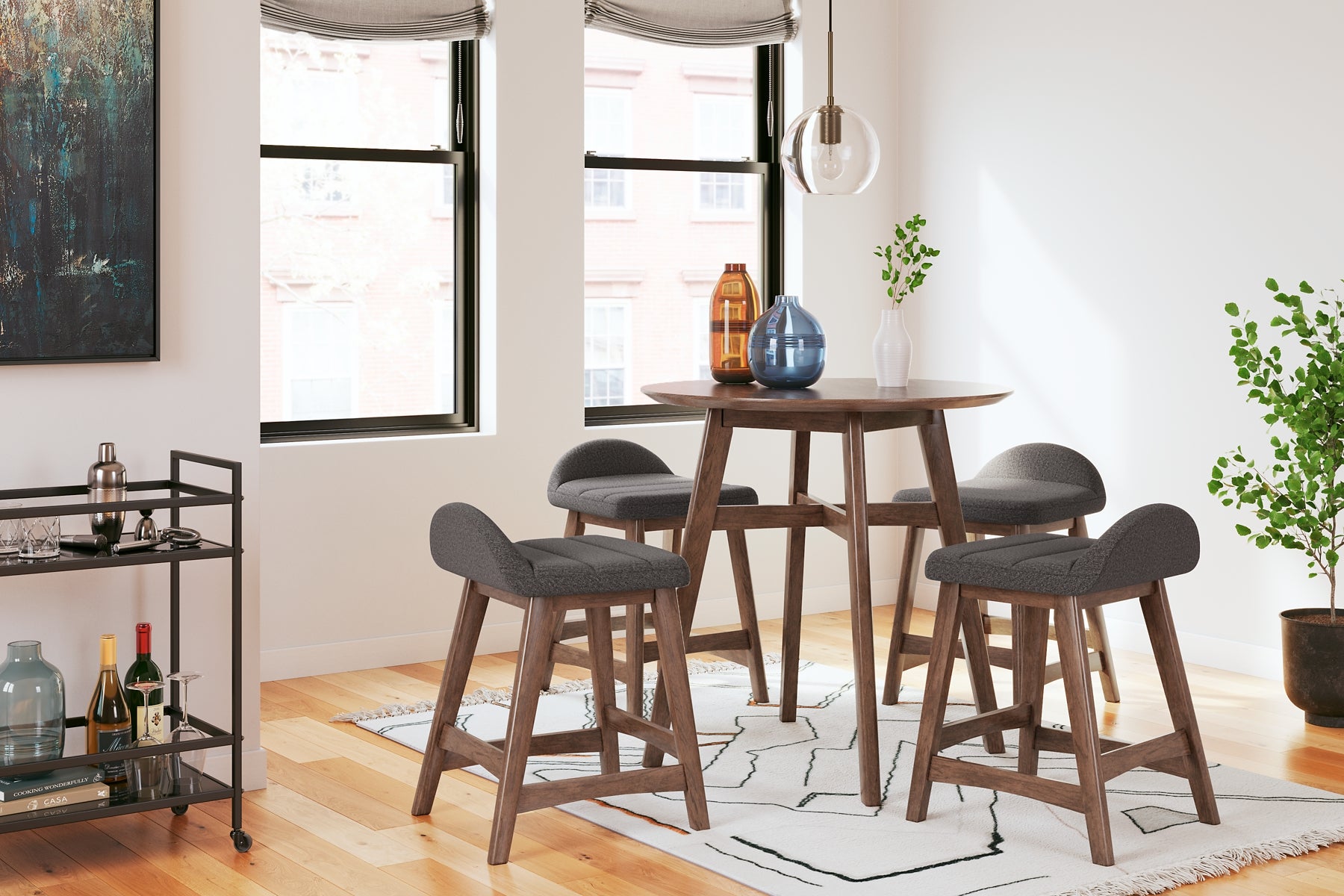 Lyncott Counter Height Dining Table and 4 Barstools JB's Furniture  Home Furniture, Home Decor, Furniture Store